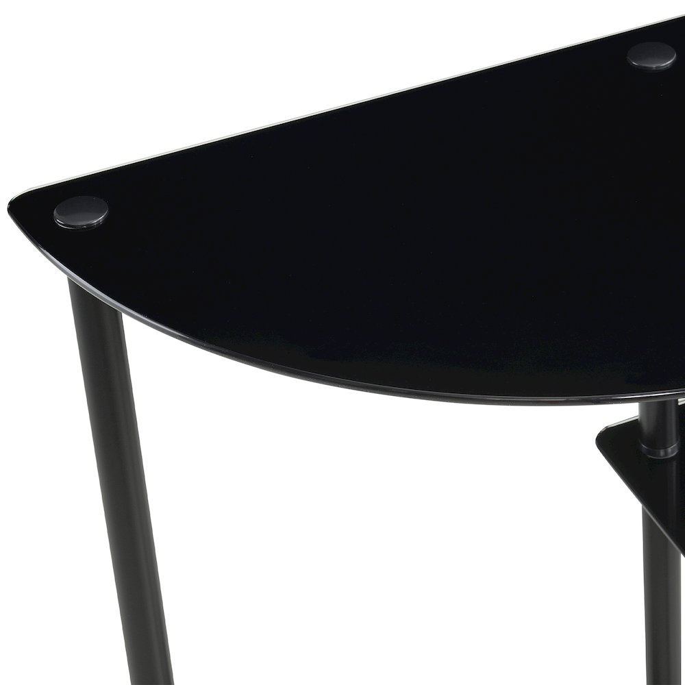 Designs2Go Classic Glass 3 Tier Display Entryway Hall Table