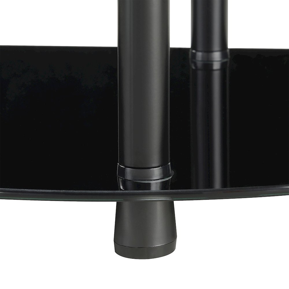 Designs2Go Classic Glass 3 Tier Display Entryway Hall Table
