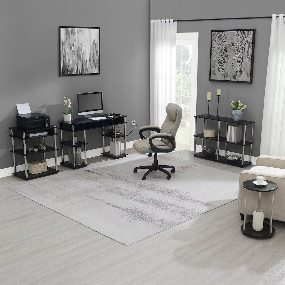 Designs2Go No Tools 2 Tier Round End Table