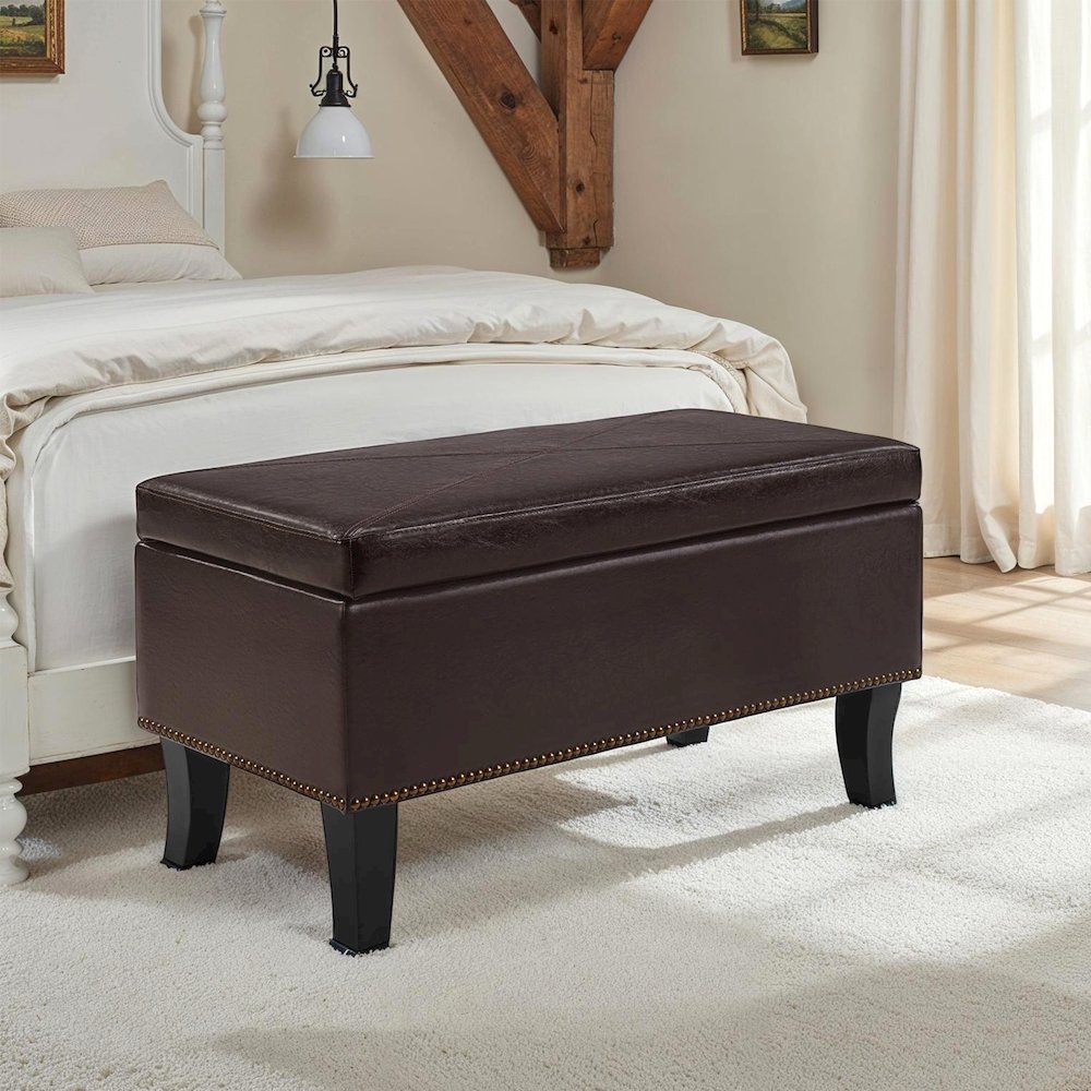 Designs4Comfort Winslow Storage Ottoman Bench