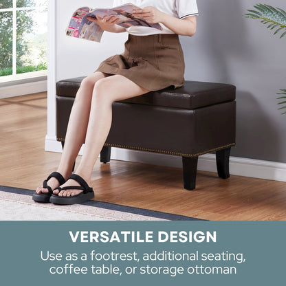 Designs4Comfort Winslow Storage Ottoman Bench