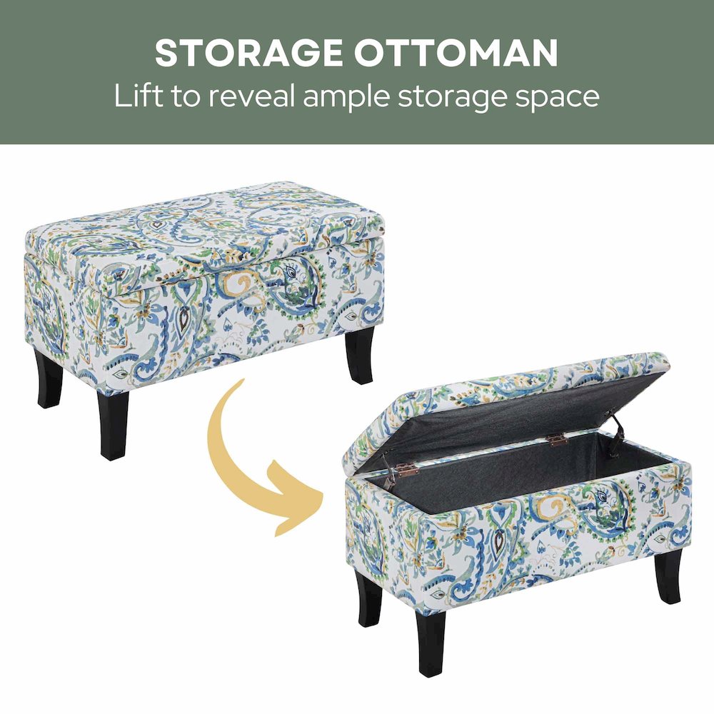 Designs4Comfort Winslow Storage Ottoman Bench