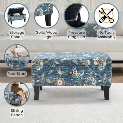 Designs4Comfort Winslow Storage Ottoman Bench