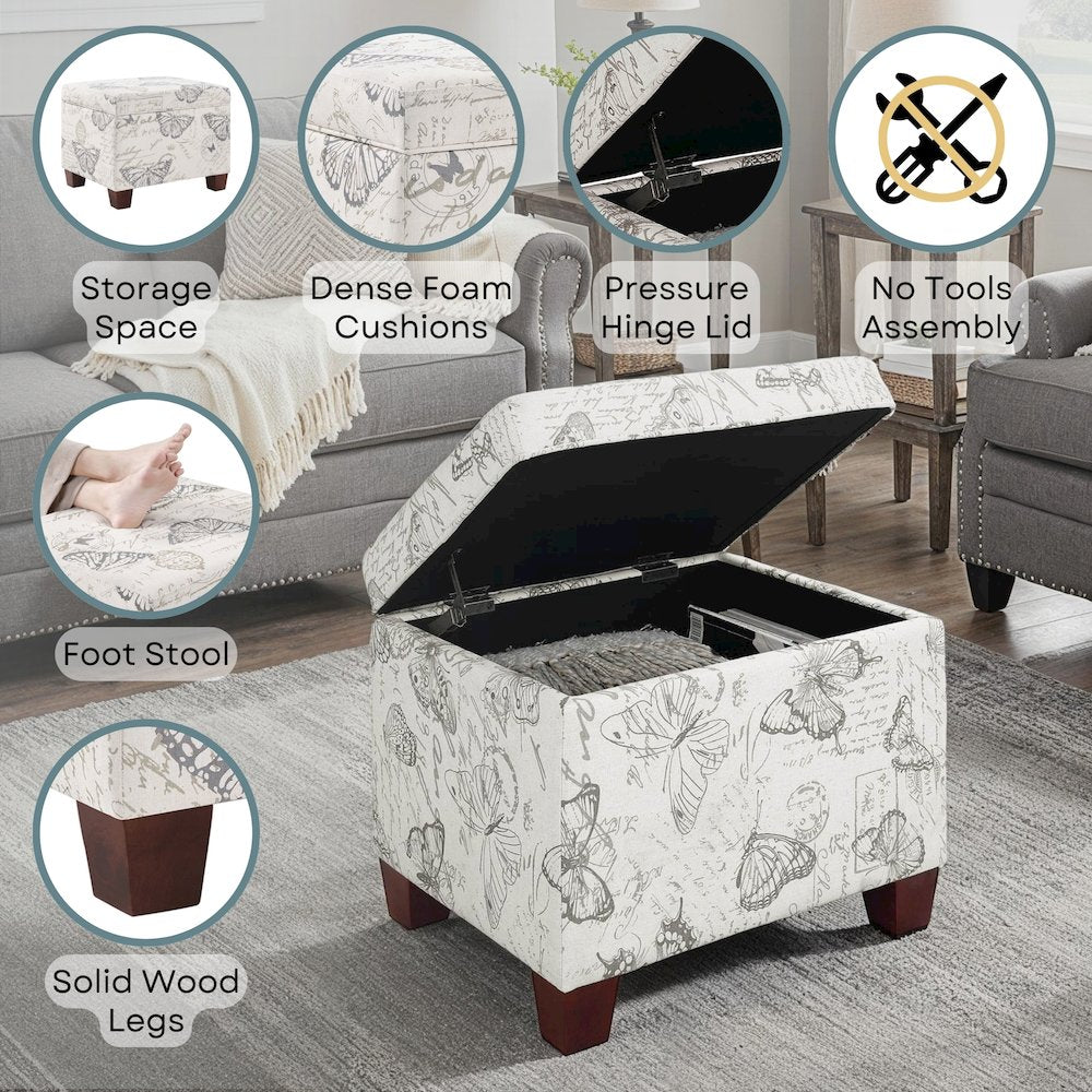 Madison Storage Ottoman