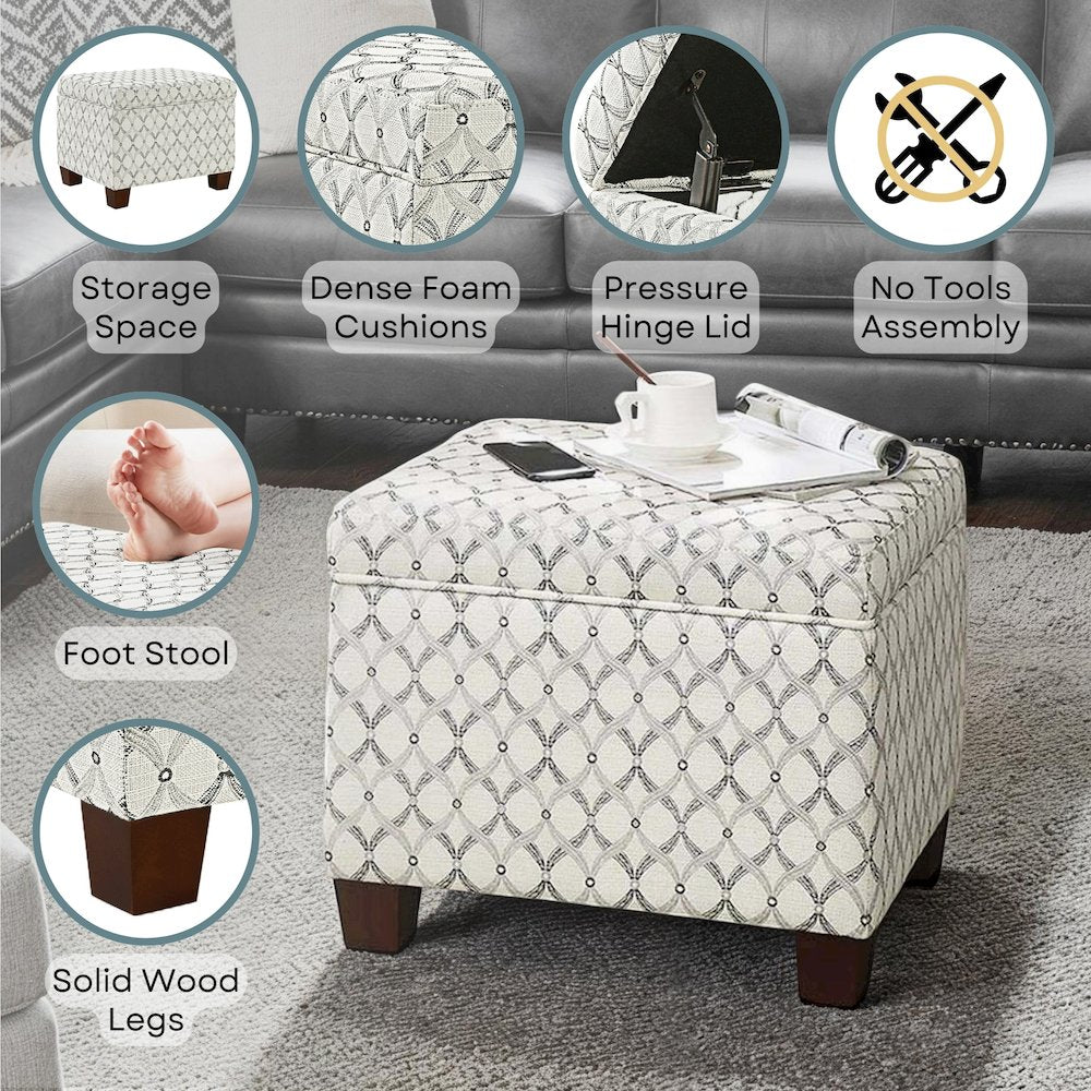 Madison Storage Ottoman
