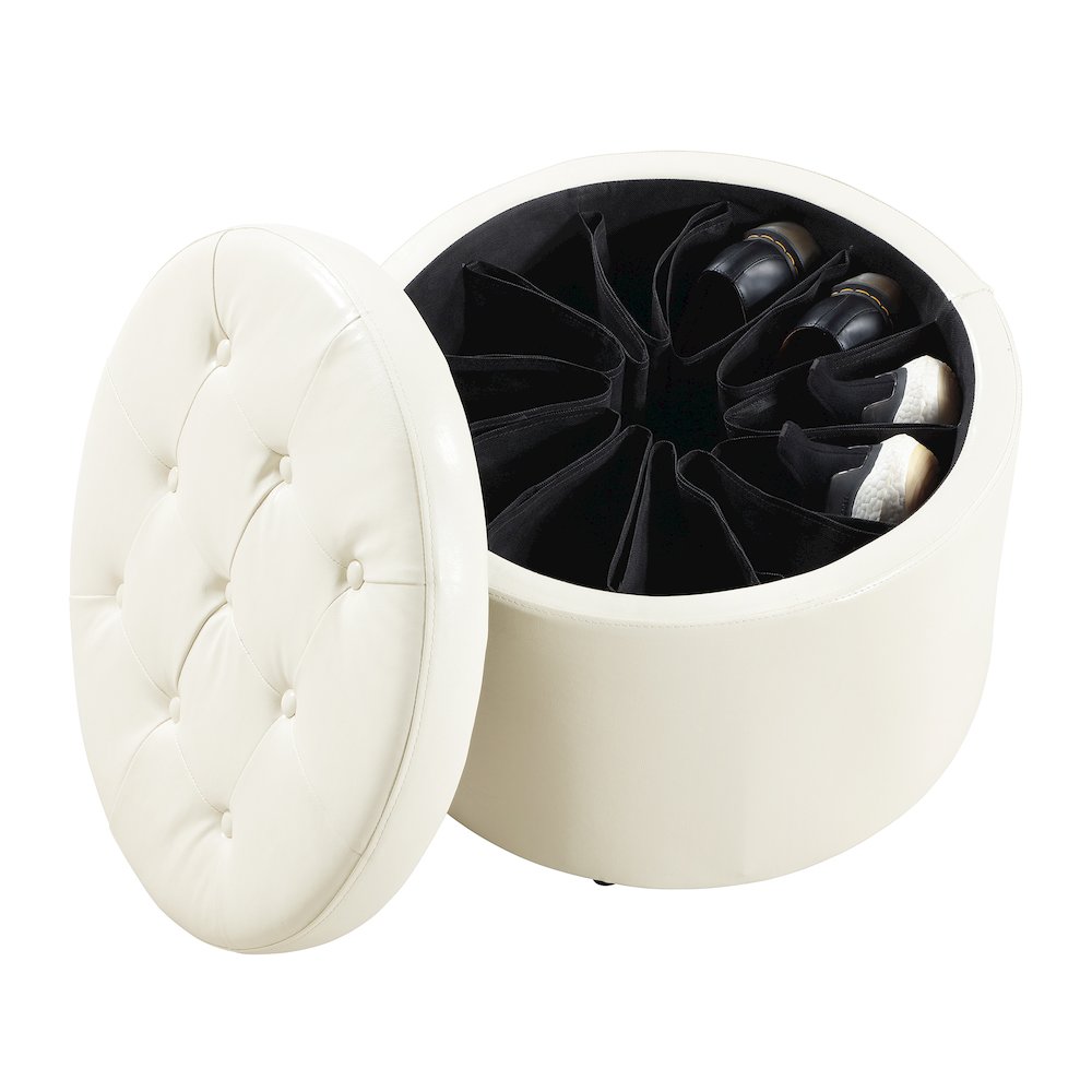 Designs4Comfort Round Shoe Ottoman