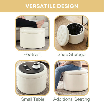Designs4Comfort Round Shoe Ottoman