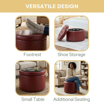 Designs4Comfort Round Shoe Ottoman