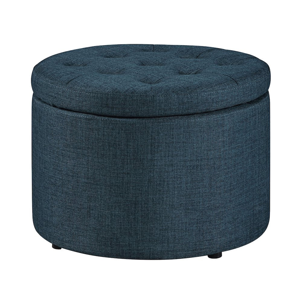 Designs4Comfort Round Shoe Storage Ottoman
