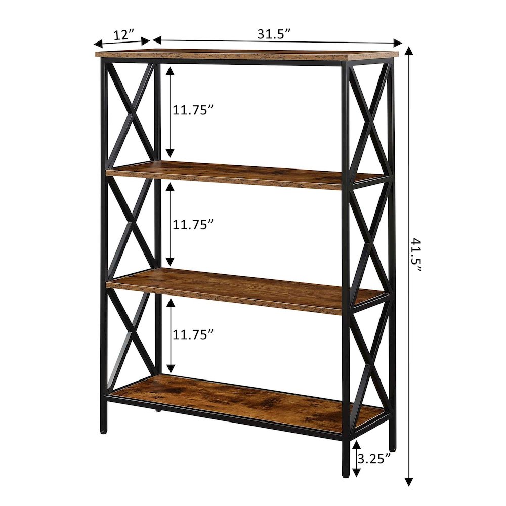 Tucson 4 Tier Bookcase