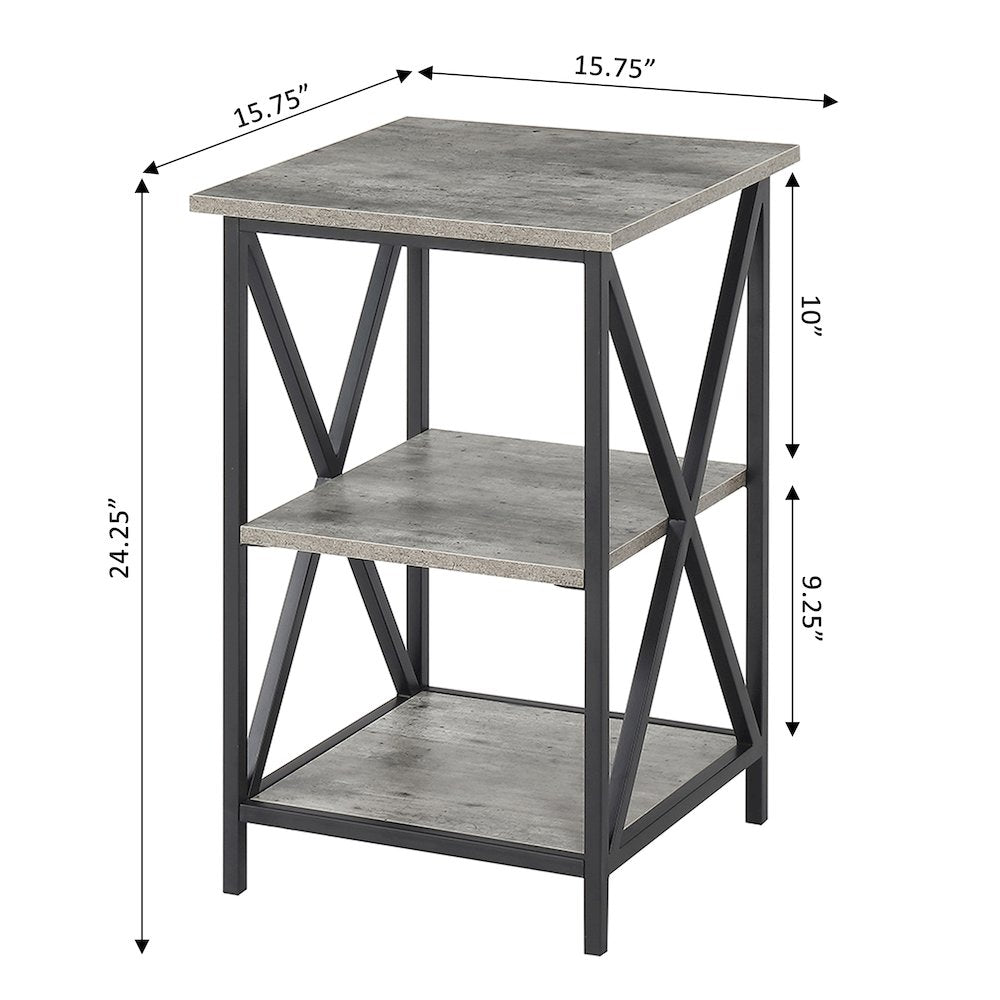 Tucson 3 Tier End Table