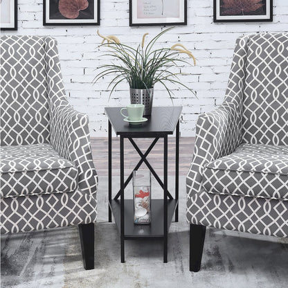 Tucson Wedge End Table with Shelf