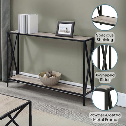 Tucson Console Table with Shelf