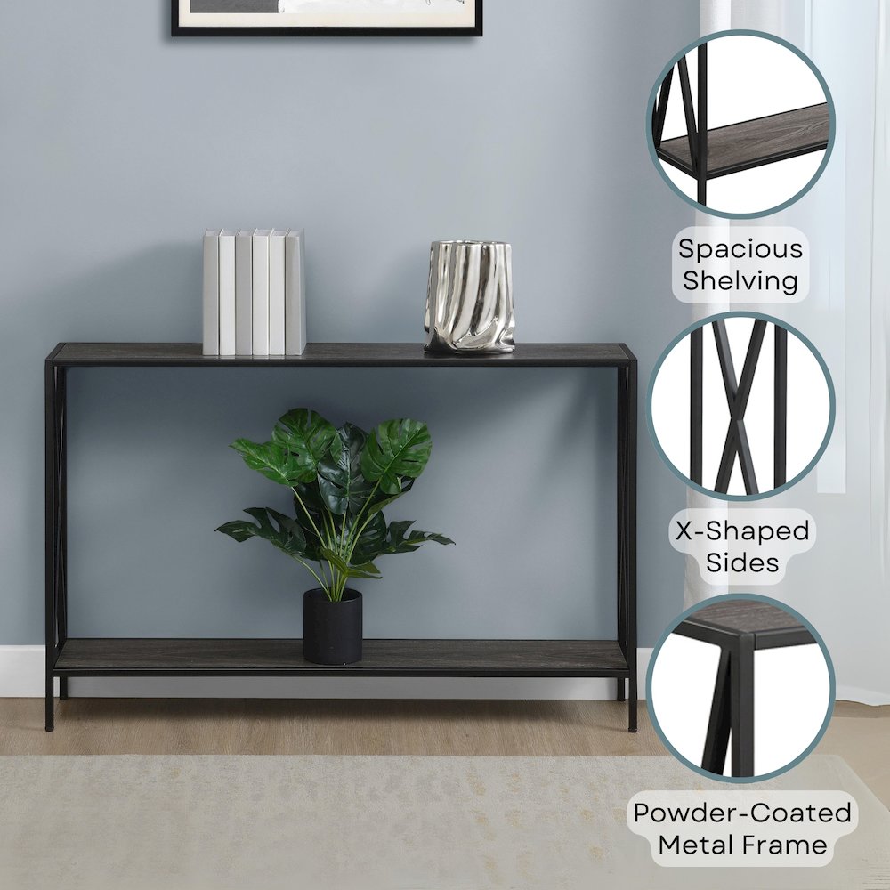 Tucson Console Table with Shelf