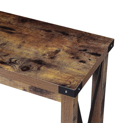Durango Console Table, Barnwood/Black