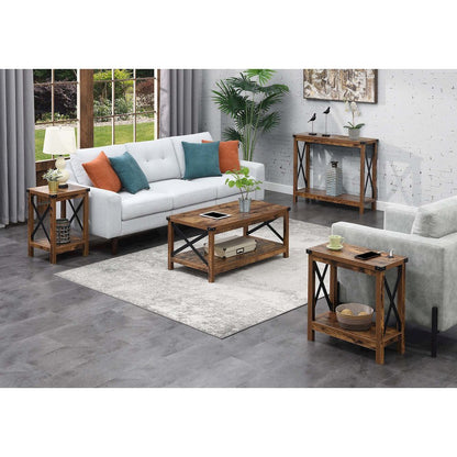 Durango Console Table, Barnwood/Black