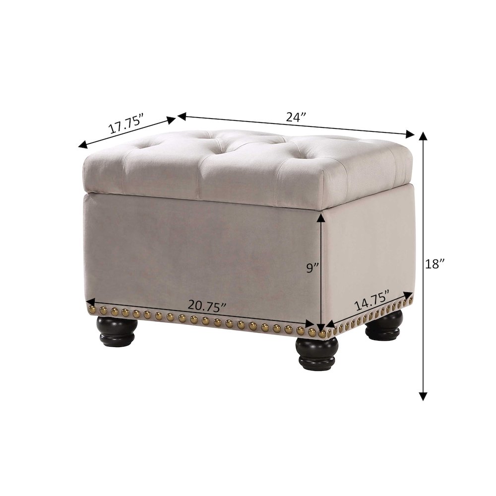 5th Avenue Storage Ottoman