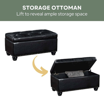 Designs4Comfort 7th Avenue Storage Ottoman Bench