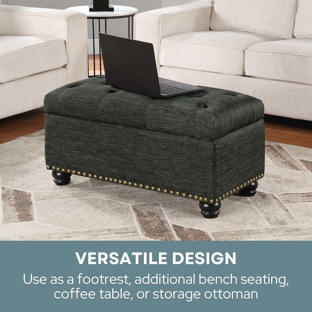 Designs4Comfort 7th Avenue Storage Ottoman Bench
