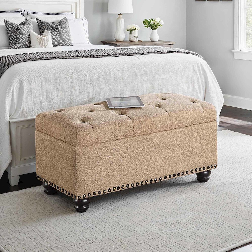 Designs4Comfort 7th Avenue Storage Ottoman Bench