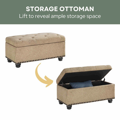 Designs4Comfort 7th Avenue Storage Ottoman Bench