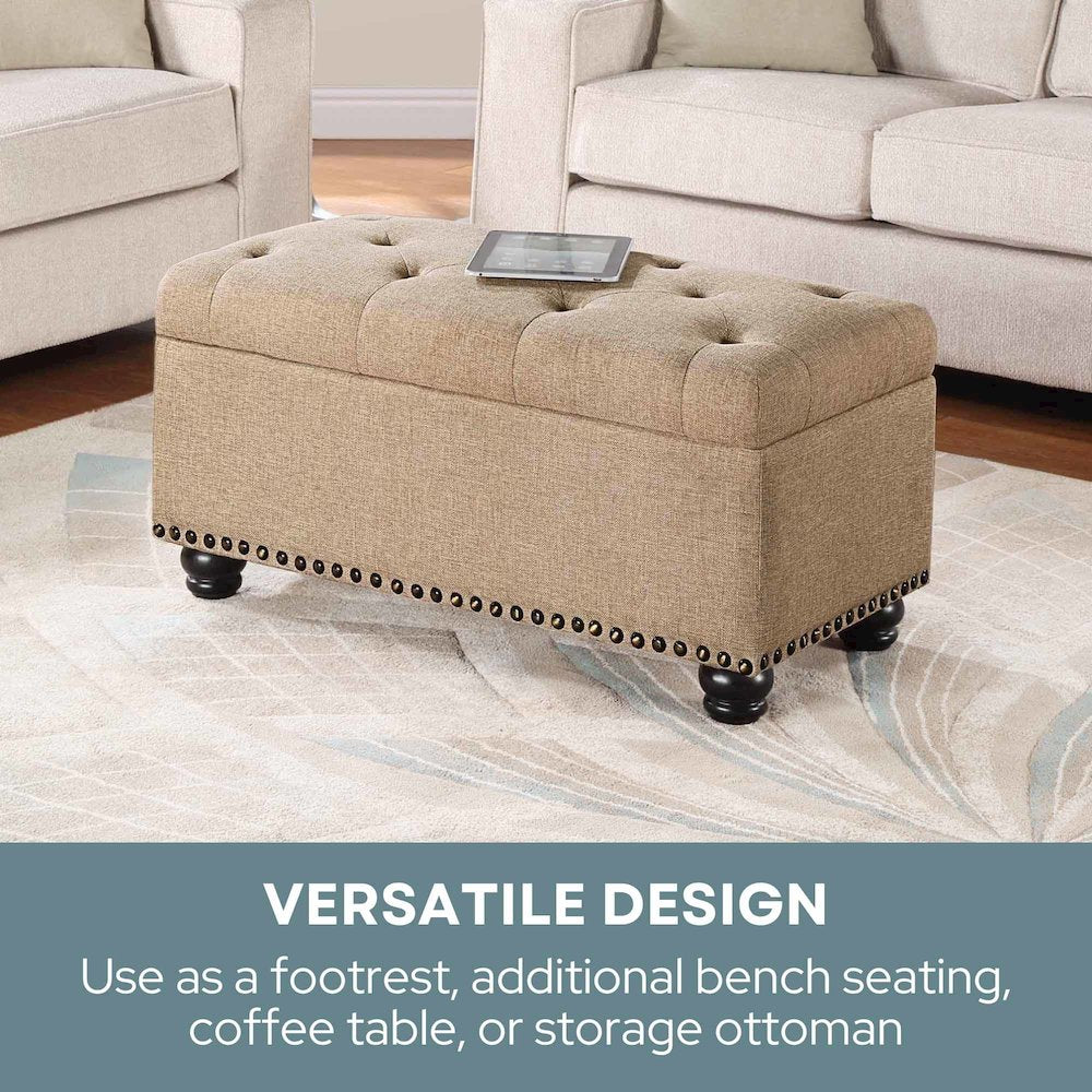 Designs4Comfort 7th Avenue Storage Ottoman Bench