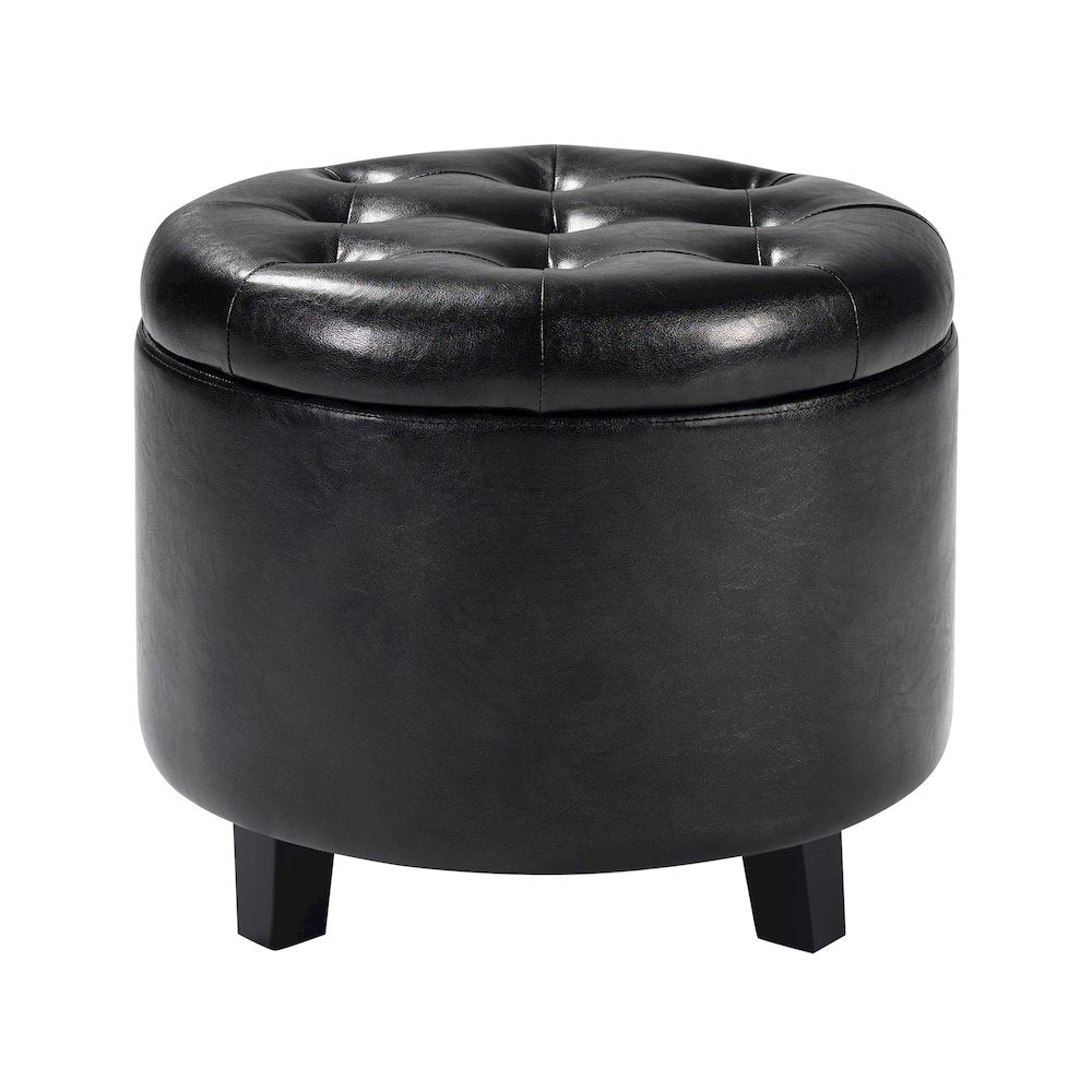 Designs4Comfort Round Storage Ottoman