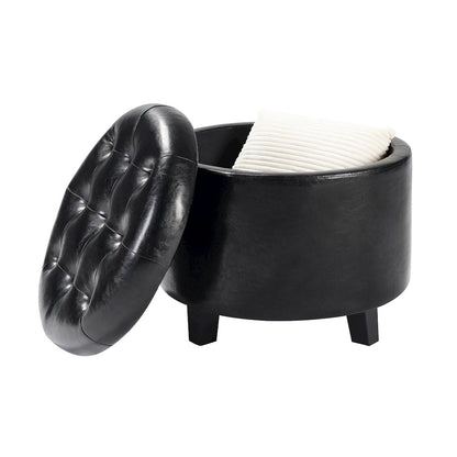 Designs4Comfort Round Storage Ottoman