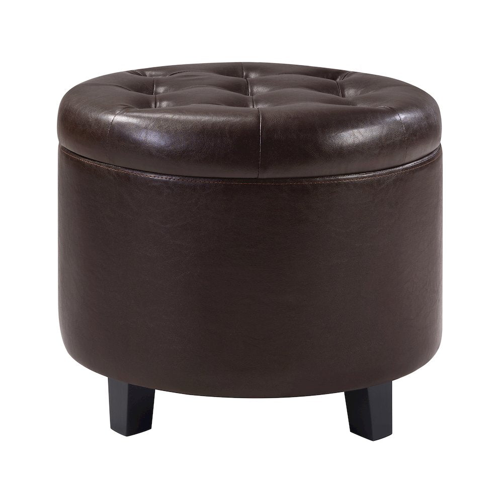 Designs4Comfort Round Storage Ottoman