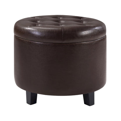 Designs4Comfort Round Storage Ottoman