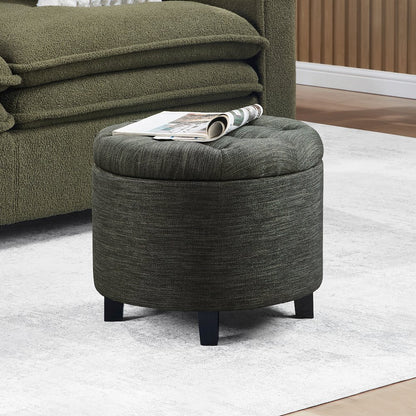 Designs4Comfort Round Storage Ottoman