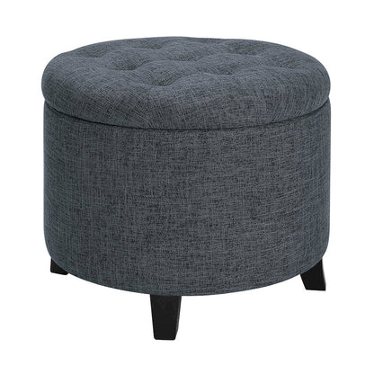 Designs4Comfort Round Storage Ottoman