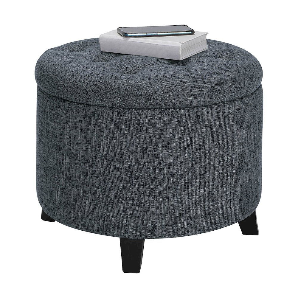 Designs4Comfort Round Storage Ottoman