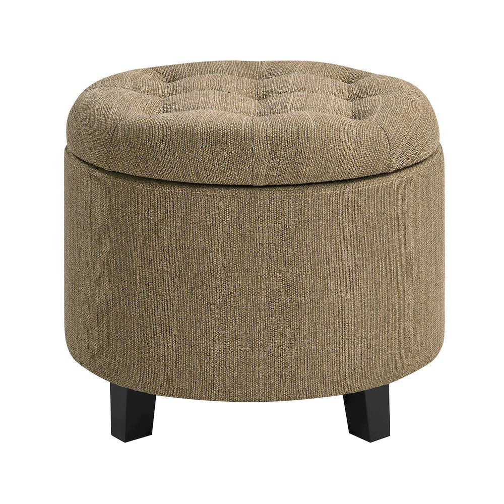 Designs4Comfort Round Storage Ottoman