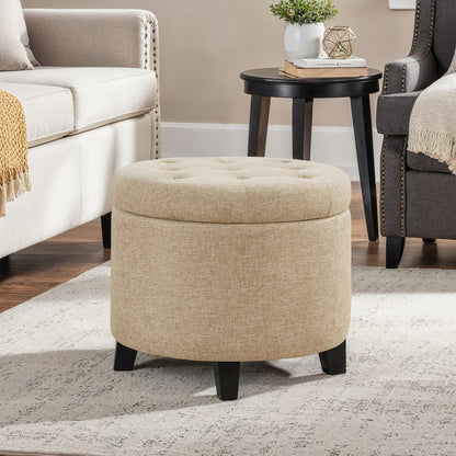 Designs4Comfort Round Storage Ottoman