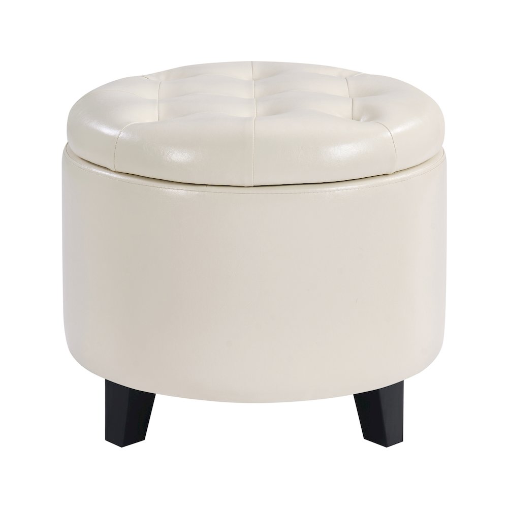 Designs4Comfort Round Storage Ottoman