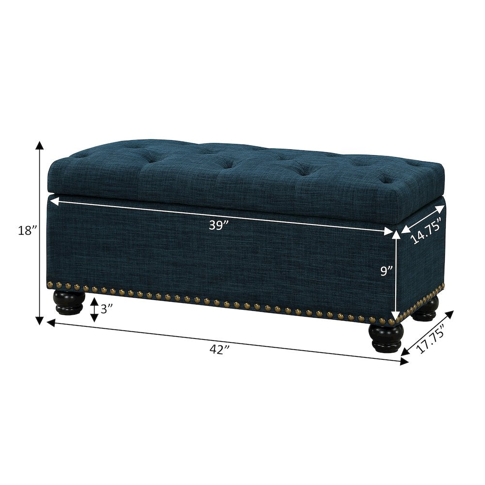 Designs4Comfort 9th Avenue Storage Ottoman Bench