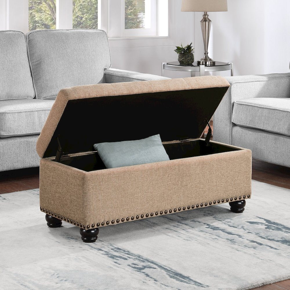 Designs4Comfort 9th Avenue Storage Ottoman Bench