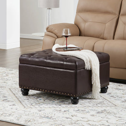 Designs4Comfort Herald Square Ottoman Coffee Table with Storage