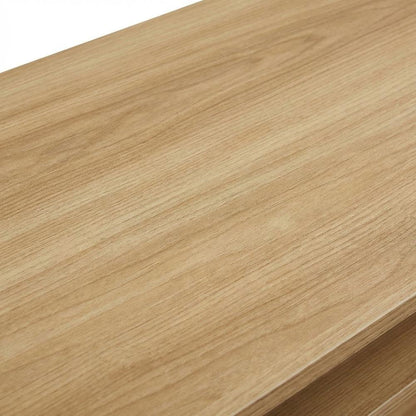 Wood Student Desk With Melamine Veneer Surface And Stainless Steel Poles
