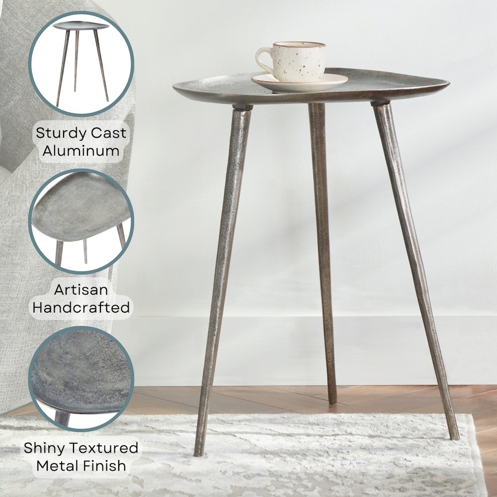 Bali Metal Tall End Table