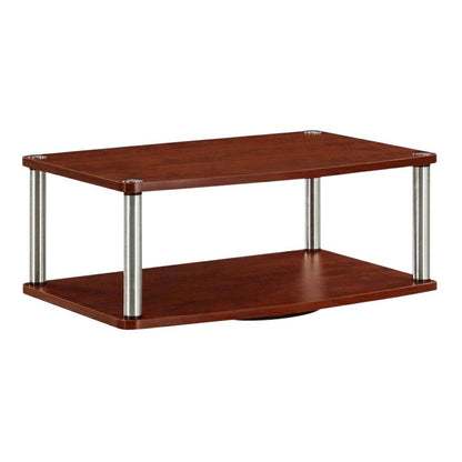 3-Tier TV Stand in Black for TVs Up to 37 Inches