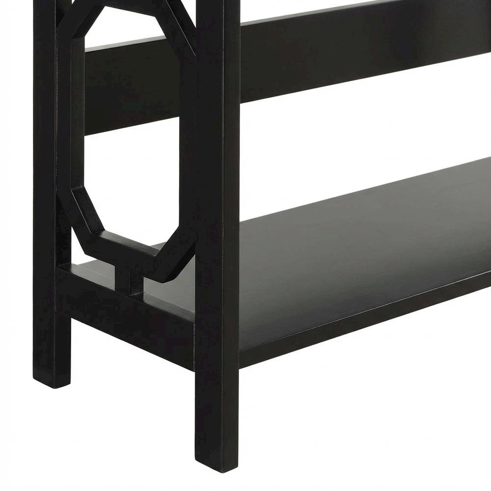 Wooden 5-Tier Bookcase with Sturdy Shelves and Non-Lead Paint Finish