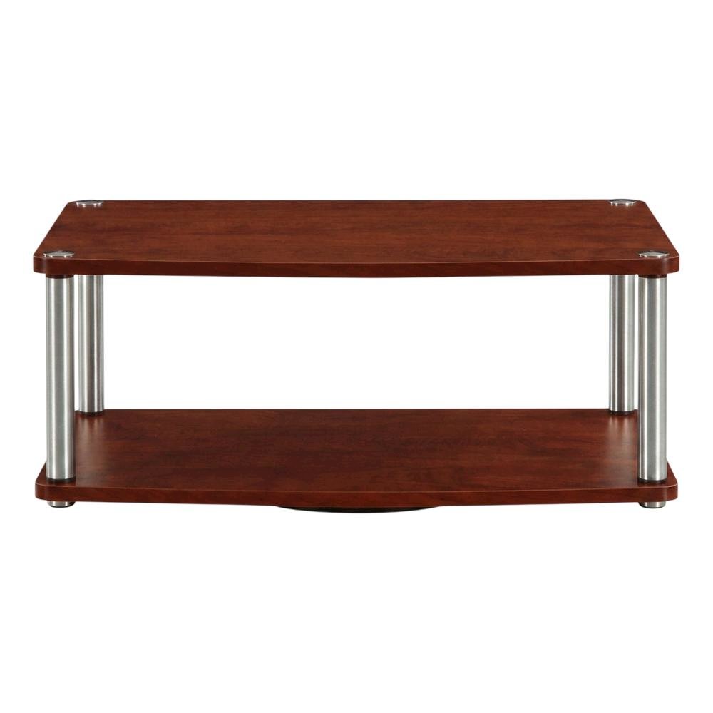 3-Tier TV Stand in Black for TVs Up to 37 Inches