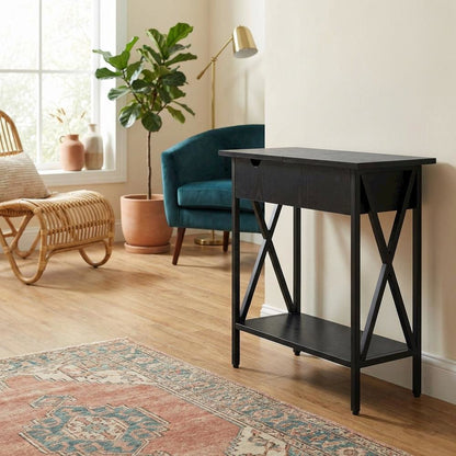Contemporary Flip Top Coffee Table with Sturdy Construction and Compact Design