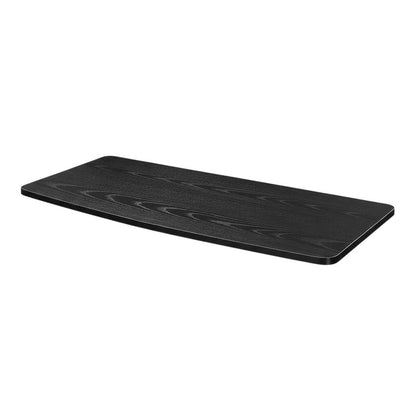 Black TV Stand, Swivel Riser, 37-Inch Screens, Particle Board Construction