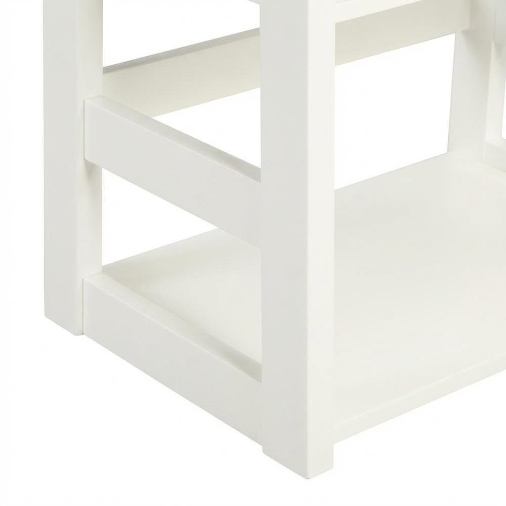 Wooden Trestle Bookcase with Melamine Veneer and MDF Finish for Home Storage