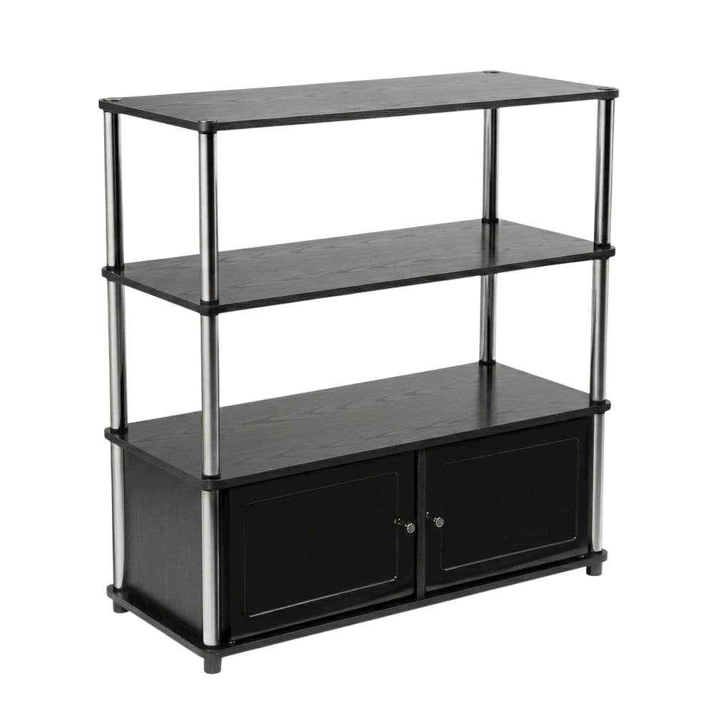 TV stand in sleek design with ample storage and modern look