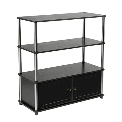 TV stand in sleek design with ample storage and modern look