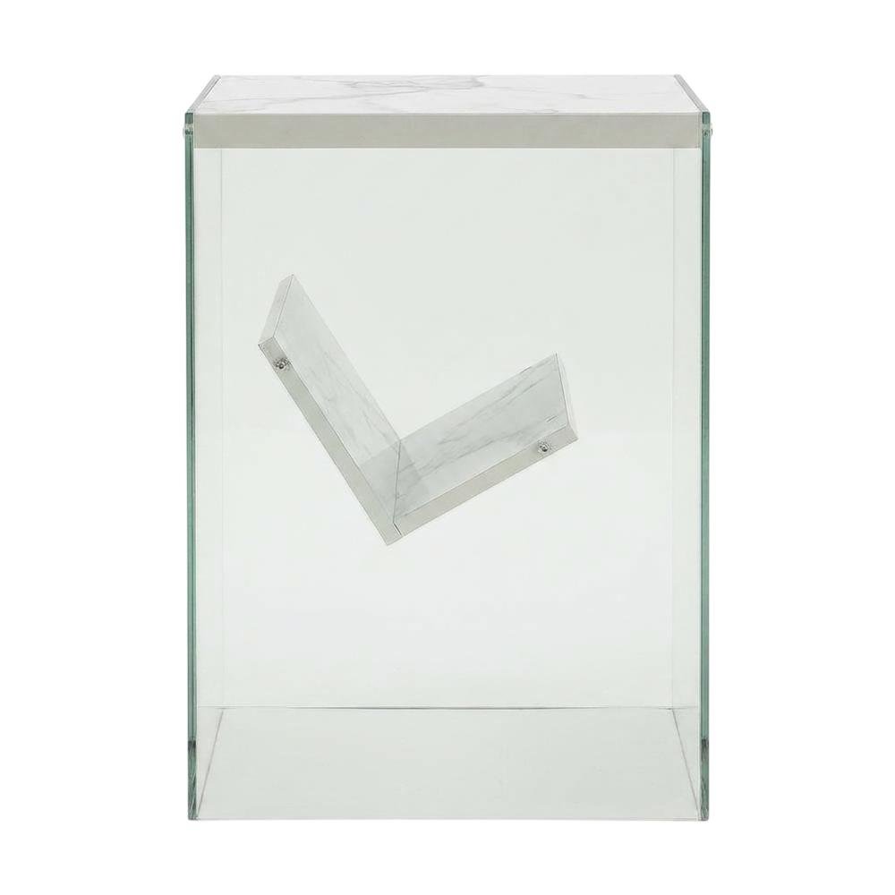 Wooden End Table with Durable Finish and Modern Design